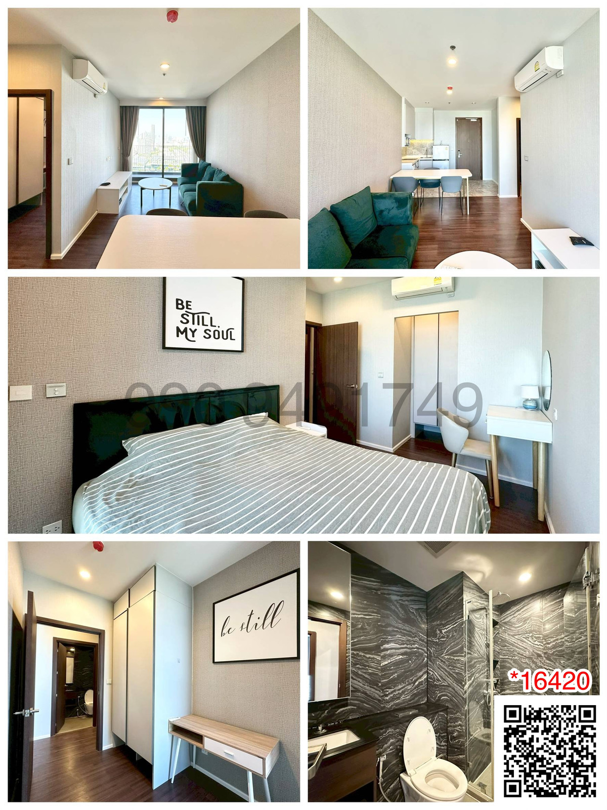 For RentCondoOnnut, Udomsuk : Condo for rent: Whizdom Inspire Sukhumvit, 2 bedrooms, 29th floor, near Punnawithi BTS station.