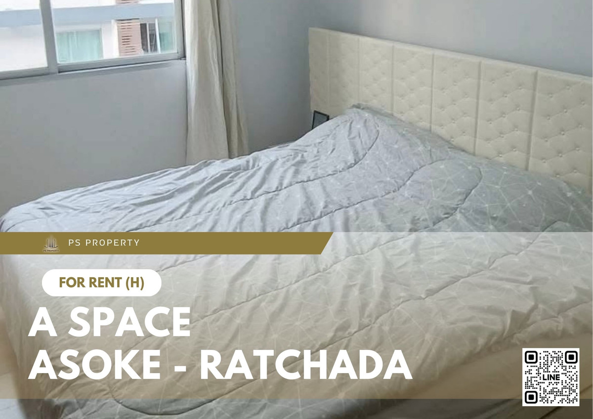 For RentCondoRama9, Petchburi, RCA : For Rent ✨ A Space Asoke - Ratchada ✨ Fully furnished with appliances. Near MRT Rama 9.