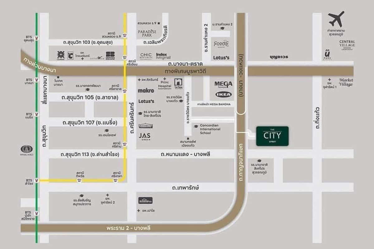 For RentHouseBangna, Bearing, Lasalle : The City Bangna / 5 bedrooms (FOR RENT), The City Bangna / 5 Bedrooms (FOR RENT) YOK024