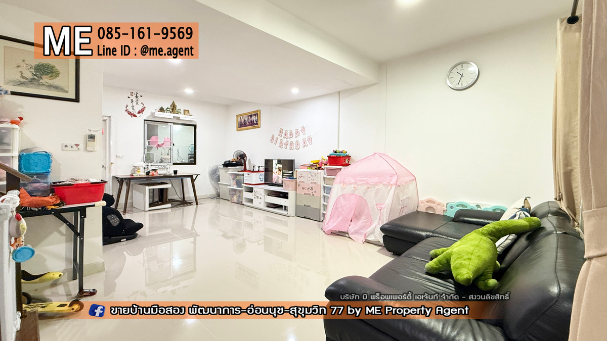 For SaleTownhomePattanakan, Srinakarin : SALE Townhouse, Pruksa Ville 73, Pattanakan 38, near Ekkamai, Thonglor, Sukhumvit, call 064-954-9619 (TA70-21)