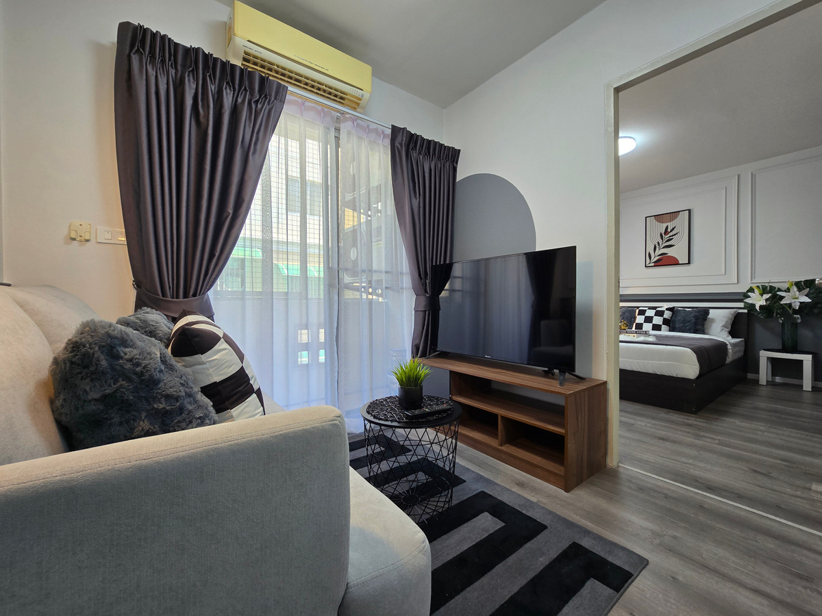 For SaleCondoMin Buri, Romklao : Beautiful room for sale, fully decorated, ready to move in!!! Condo Assakan Place Ramkhamhaeng 147/2