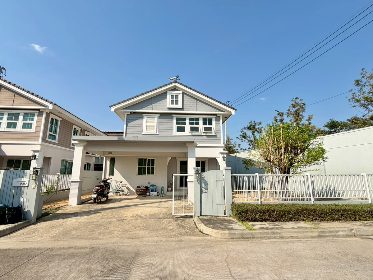 For SaleHouseNawamin, Ramindra : Corner house, large plot of land The zone at the end of the project is really there, really quiet, Chaiyaphruek, Chatuchot, Watcharapol, only 5.59 million.