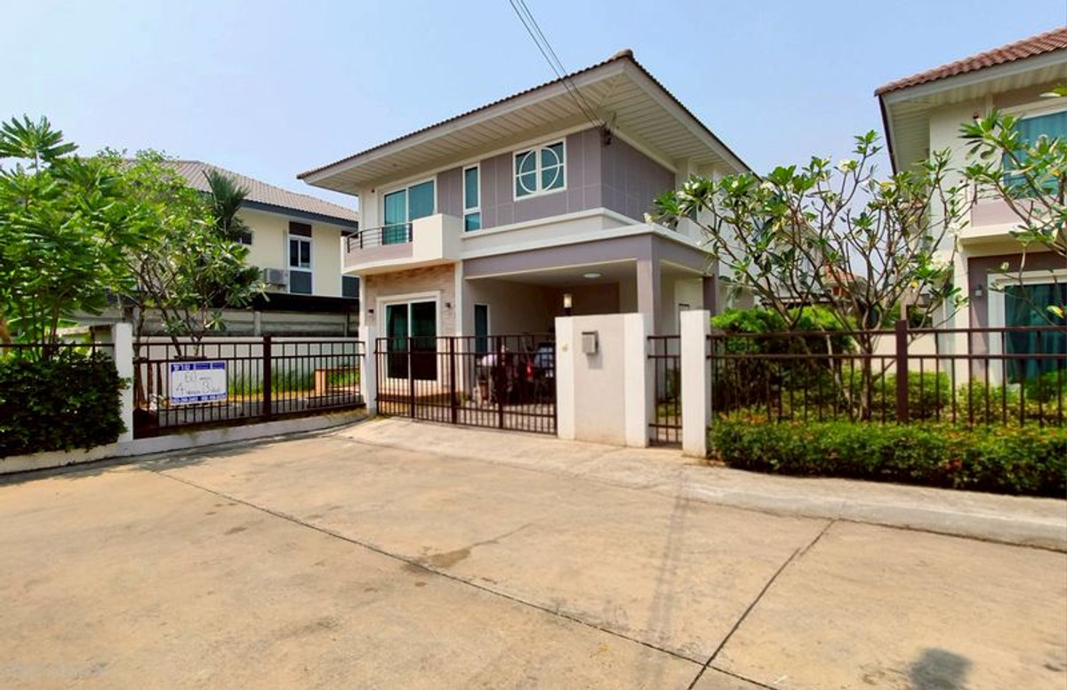 HousePathum Thani,Rangsit, Thammasat : For rent, detached house on the edge of Supalai Garden Ville Rangsit, Khlong 2, area 60.1 square wah, 4 bedrooms, Rangsit-Nakhon Nayok Road, Thanyaburi District, Pathum Thani Province.
