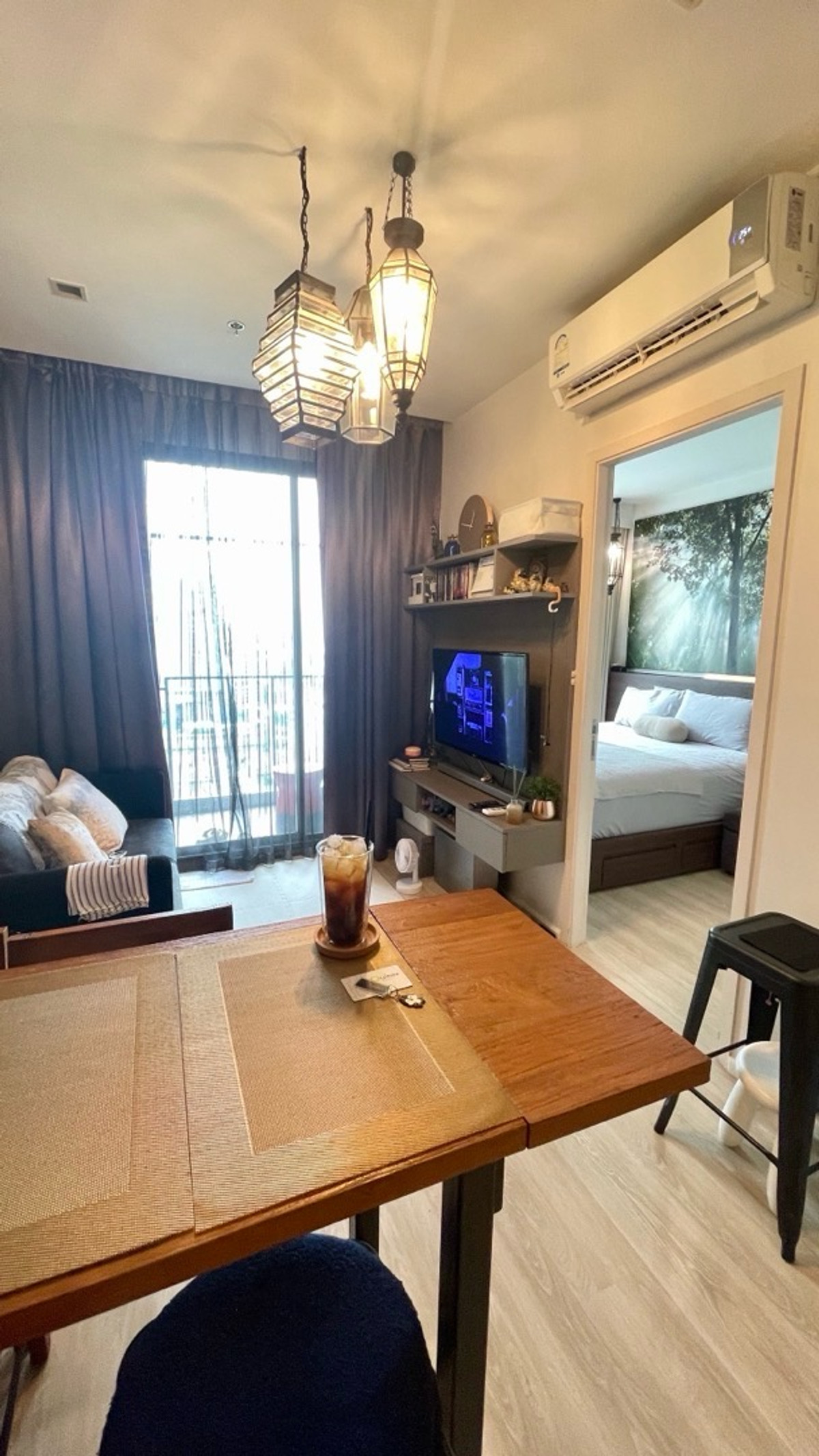 For SaleCondoRatchadapisek, Huaikwang, Suttisan : Quin Ratchada 17 for sale, Building B, open view, no buildings blocking it, beautiful built-ins.