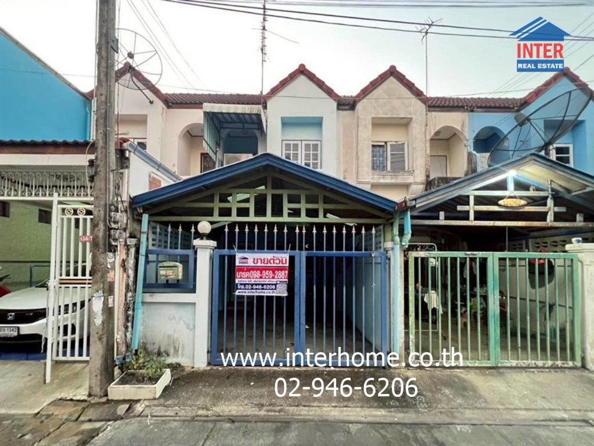 For SaleTownhomeNakhon Pathom : Townhouse, 2 floors, 16 sq m, Bunnapha Village, near Isuzu, Sam Phran branch, Soi Sukhaphiban, Petchkasem Road, Phutthasakhon Road, Sam Phran, Nakhon Pathom.