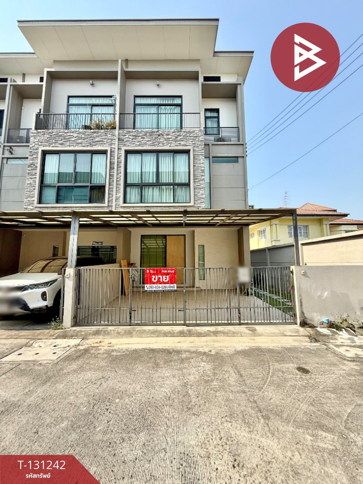 For SaleTownhomeNonthaburi, Bang Yai, Bangbuathong : Townhome for sale, Piamsuk Village Pinklao-Kanchanaphisek, Bang Kruai, Nonthaburi