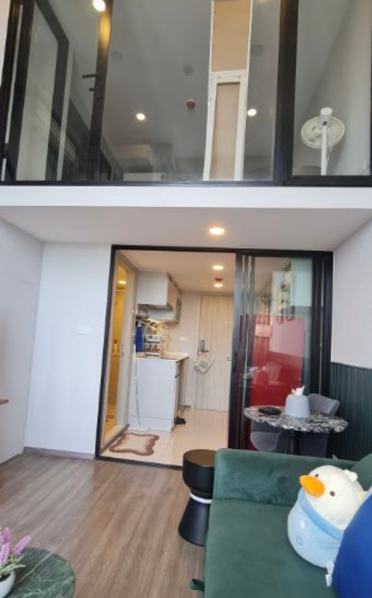 For RentCondoKasetsart, Ratchayothin : SVR-573 Condo for rent, So Origin Kaset Interchange, next to BTS Kasetsart, size 35 sq m., 1 bedroom, 1 bathroom, 7th floor.