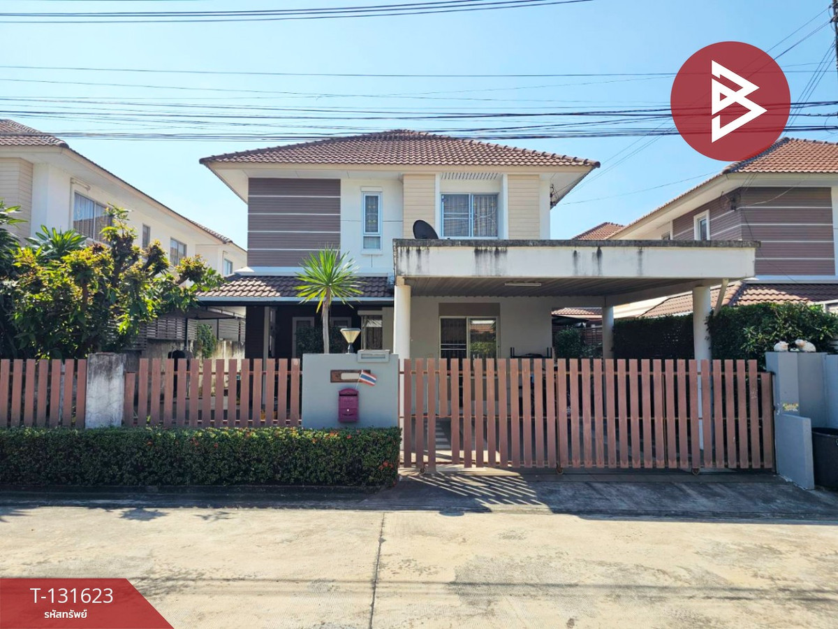 For SaleHousePattaya, Bangsaen, Chonburi : Single house for sale Baan Klang Suan Project, Rong Pho, Chonburi