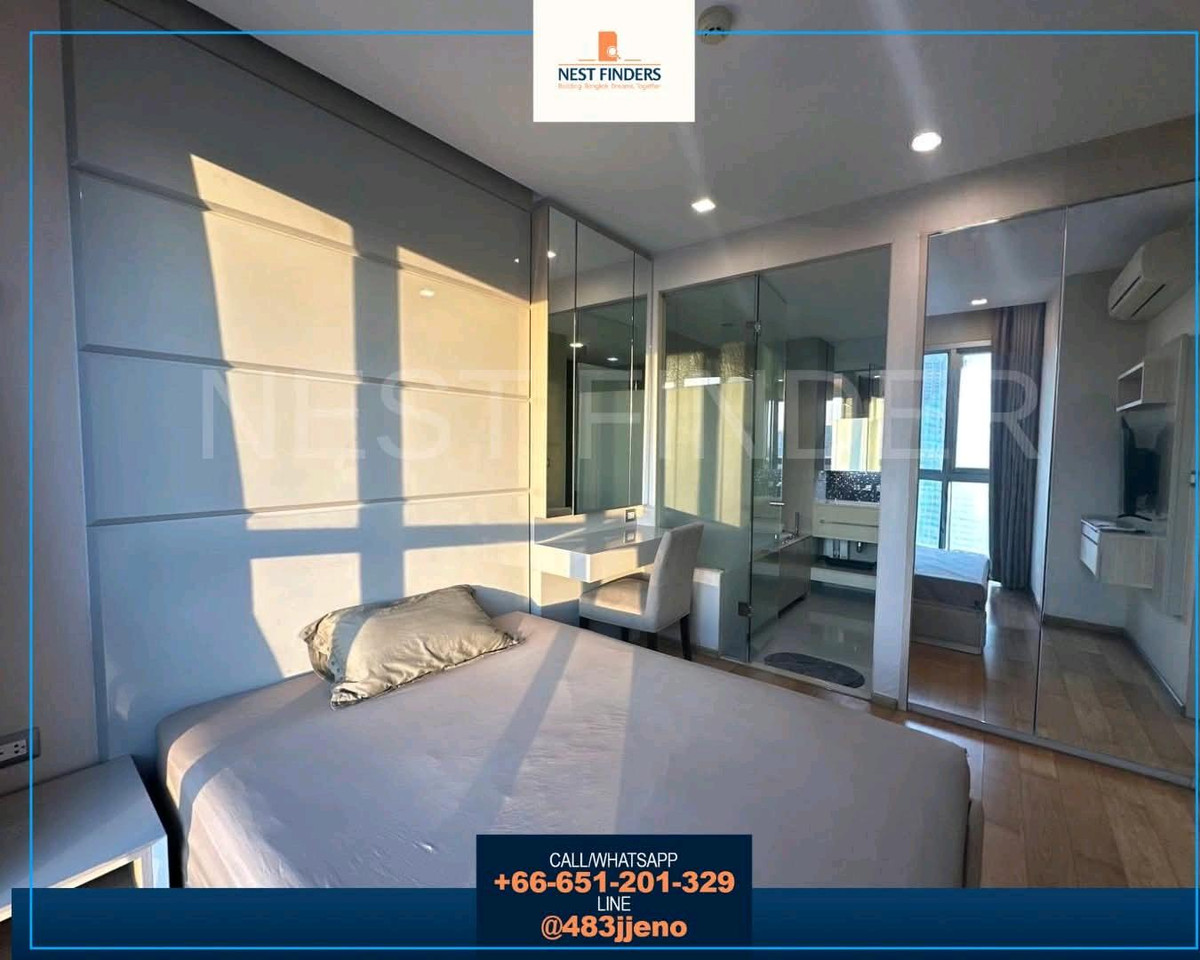 ให้เช่าคอนโดพระราม 9 เพชรบุรีตัดใหม่ RCA : 1 นอนเฟอร์นิเจอร์ครบ The address Asok