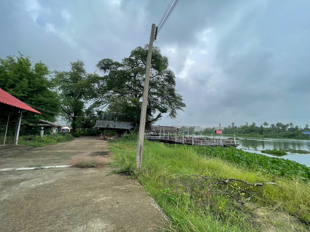 ขายที่ดินพุทธมณฑล ศาลายา : ที่ดินเปล่าริมแม่น้ำท่าจีน 16-0-68 ไร่   หน้ากว้างติดแม่น้ำ 135 เมตร  พุทธมณฑลสาย 7  ใกล้ รร นายร้อยสามพราน