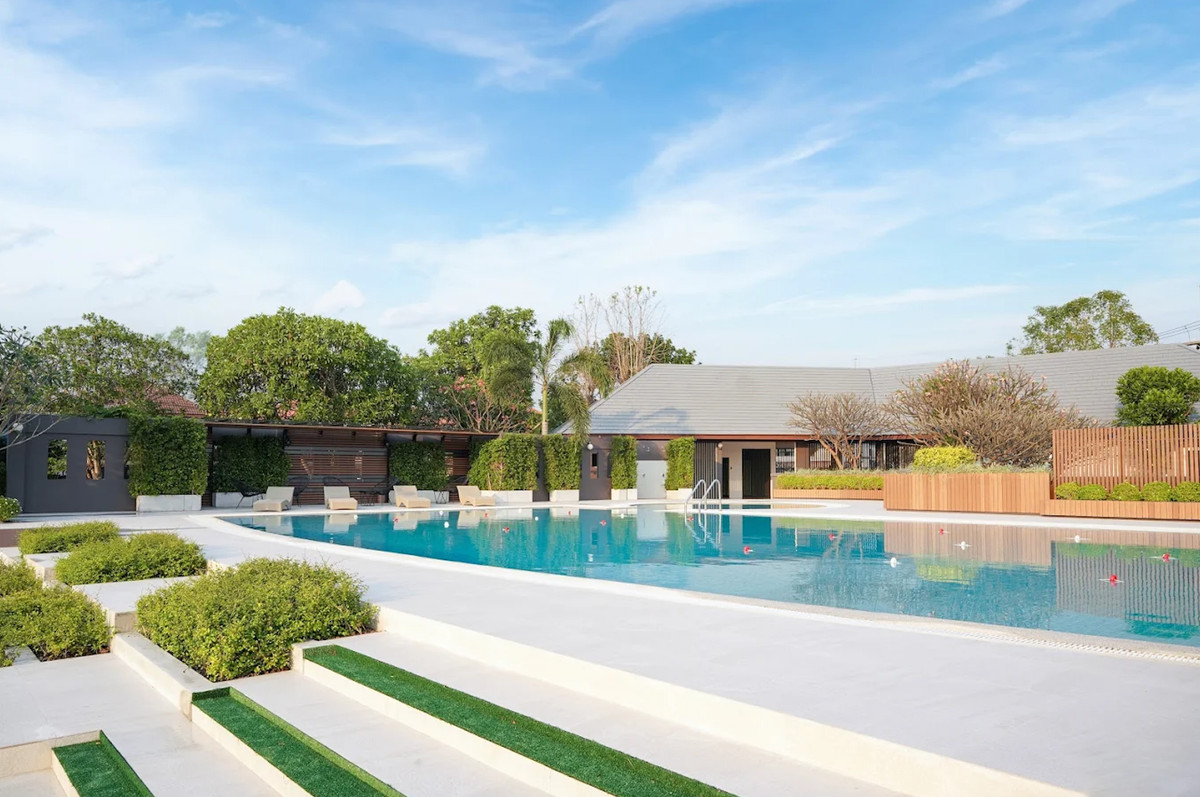 For SaleHousePathum Thani,Rangsit, Thammasat : Sammakorn Khlong 7, luxury detached house, 3 bedrooms, 3 bathrooms, convenient transportation.