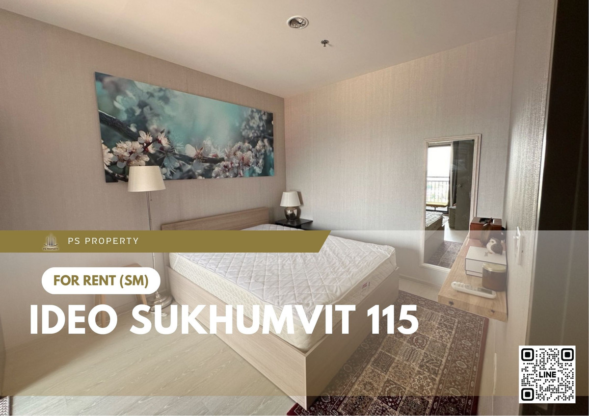 For RentCondoSamut Prakan,Samrong : For Rent ✨ IDEO Sukhumvit 115 ✨ Fully furnished and equipped with appliances. Near BTS Puchaow Station.