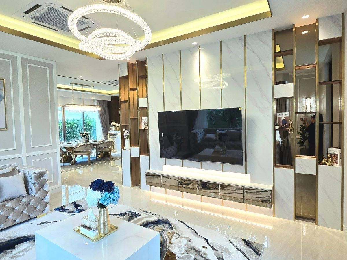 HouseLadkrabang, Suwannaphum Airport : For sale/rent at cost, Perfect Masterpiece mansion, Sukhumvit 77, land 142 wa, 4 bedrooms, luxuriously decorated.