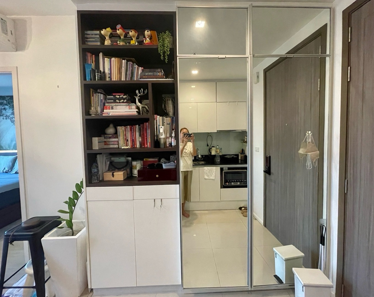 For SaleCondoRatchadapisek, Huaikwang, Suttisan : Quin Ratchada 17 for sale, Building B, open view, no buildings blocking it, beautiful built-ins.