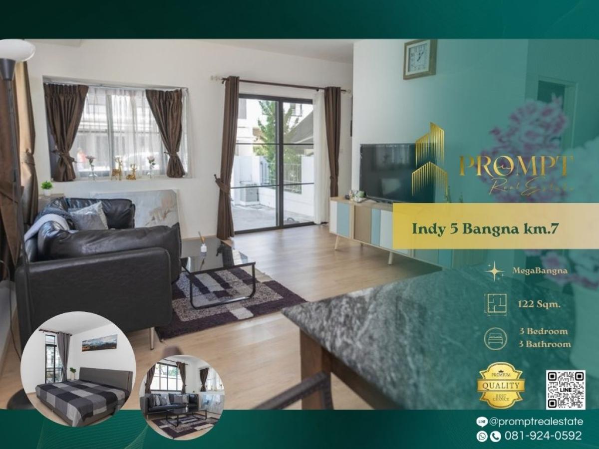 For RentHouseBangna, Bearing, Lasalle : IJ04425 - Indy 5 Bangna km.7 :  อินดี้ 5 บางนา กม.7 : Indy 5 Bangna km.7 :  อินดี้ 5 บางนา กม.7 - #MegaBangna #InternationalSchool (SISB/TCIS /Concordian) #SuvarnabhumiAirport