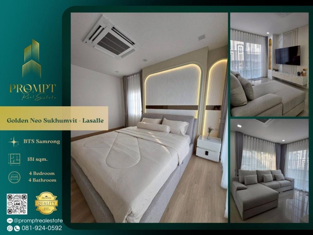 For RentHouseSamut Prakan,Samrong : GH01323 - Golden Neo Sukhumvit - Lasalle :  โกลเด้น นีโอ สุขุมวิท - ลาซาล : Golden Neo Sukhumvit - Lasalle :  โกลเด้น นีโอ สุขุมวิท - ลาซาล -