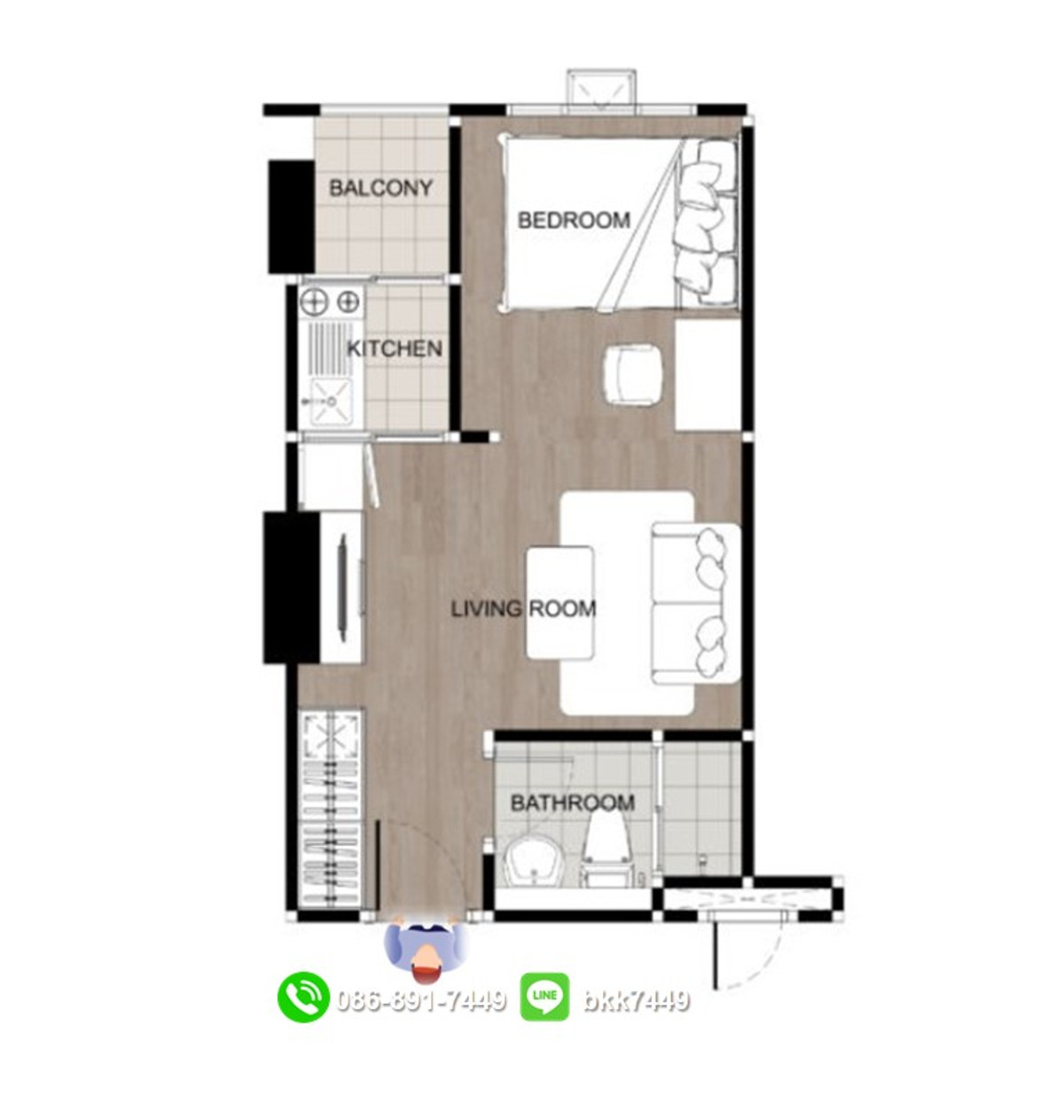 For RentCondoBangna, Bearing, Lasalle : ✅✅ Room for rent Regent Home Bangna Condo, Building A, 25th Floor, looking for the first tenant of the room - ready to move in 31.01.2026