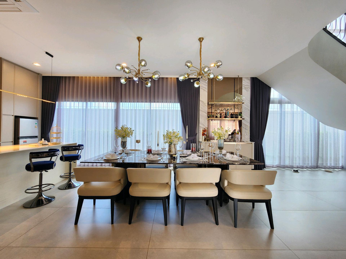 บ้านลาดกระบัง สุวรรณภูมิ : ขาย / เช่า แกรนด์ บางกอก บูเลอวาร์ด กรุงเทพกรีฑา ❤️วิวสวน ❤️ขนาดบ้านใหญ่สุด