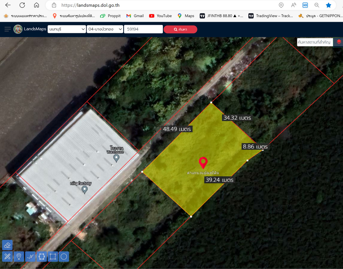 ขายที่ดินนนทบุรี บางใหญ่ บางบัวทอง : ขายที่ดินบางกรวย–ไทรน้อย 418 ตารางวา ซอยสิริฉัตร ถมแล้ว ราคาถูก