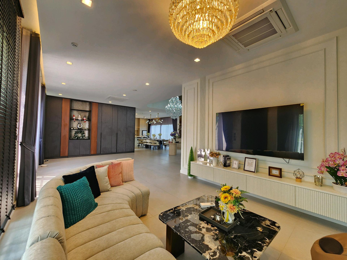 บ้านลาดกระบัง สุวรรณภูมิ : ขาย / เช่า แกรนด์ บางกอก บูเลอวาร์ด กรุงเทพกรีฑา ❤️วิวสวน ❤️ขนาดบ้านใหญ่สุด