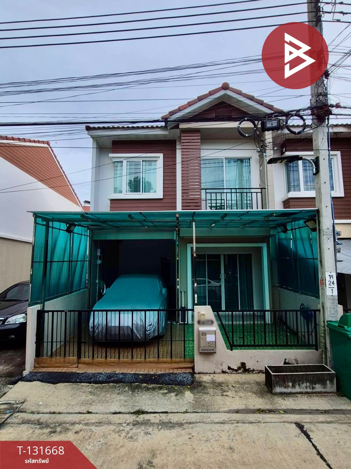 For SaleTownhomeBangna, Bearing, Lasalle : Townhouse for sale Pisan Village, Suvarnabhumi, Bang Sao Thong, Samut Prakan