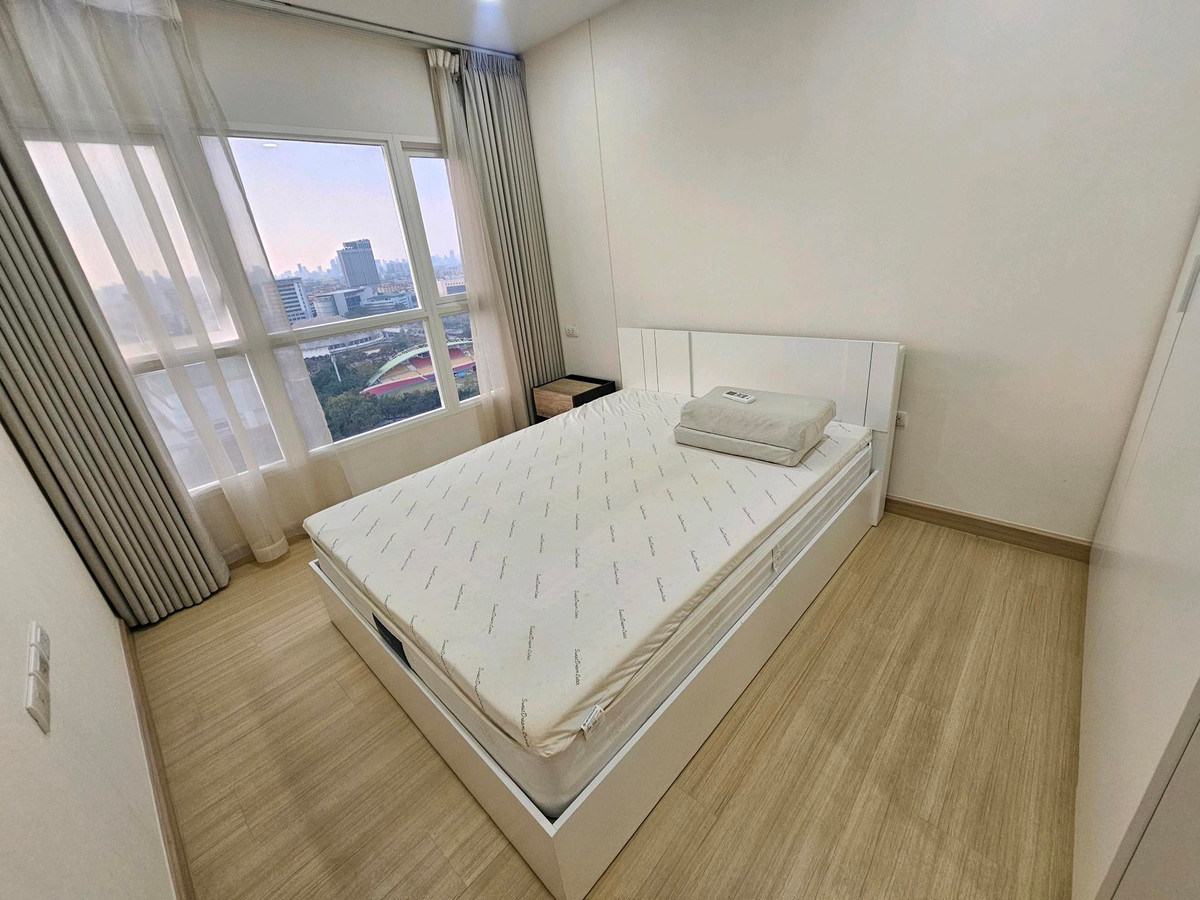 For RentCondoRamkhamhaeng, Hua Mak : Beautiful room, beautiful view, for rent, 2 bedrooms, 2 bathrooms, Supalai Veranda Ramkhamhaeng.