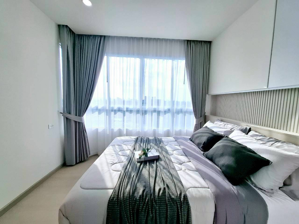 For SaleCondoLadprao101, Happy Land, The Mall Bang Kapi : sell !! Happy Condo Ladprao 101 (Happy Condo Ladprao 101) beautifully decorated with complete furniture, close to the BTS, Lam Sali intersection only 200 meters, kitchen area is proportional.