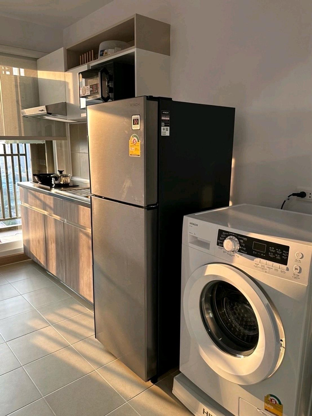 For RentCondoRamkhamhaeng, Hua Mak : Beautiful room, high floor, available for rent, 1 bedroom, 1 bathroom, Supalai Veranda Ramkhamhaeng.