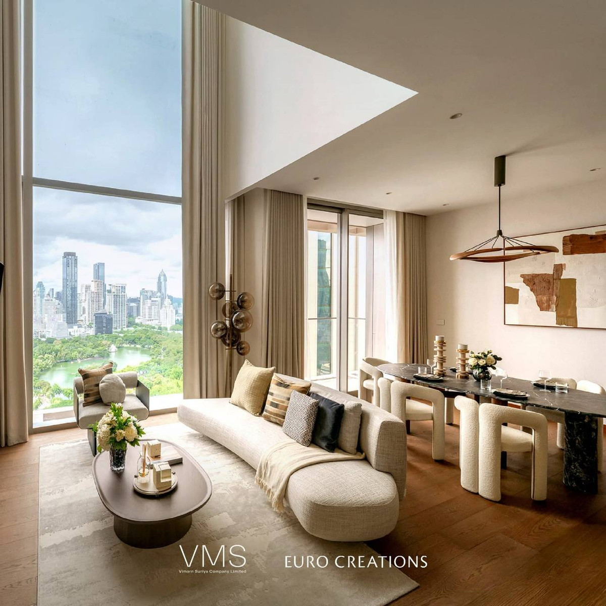For SaleCondoSilom, Saladaeng, Bangrak : Dusit Parkside: Duplex 2bed 2.5bath 115.78sqm. 50,550,000