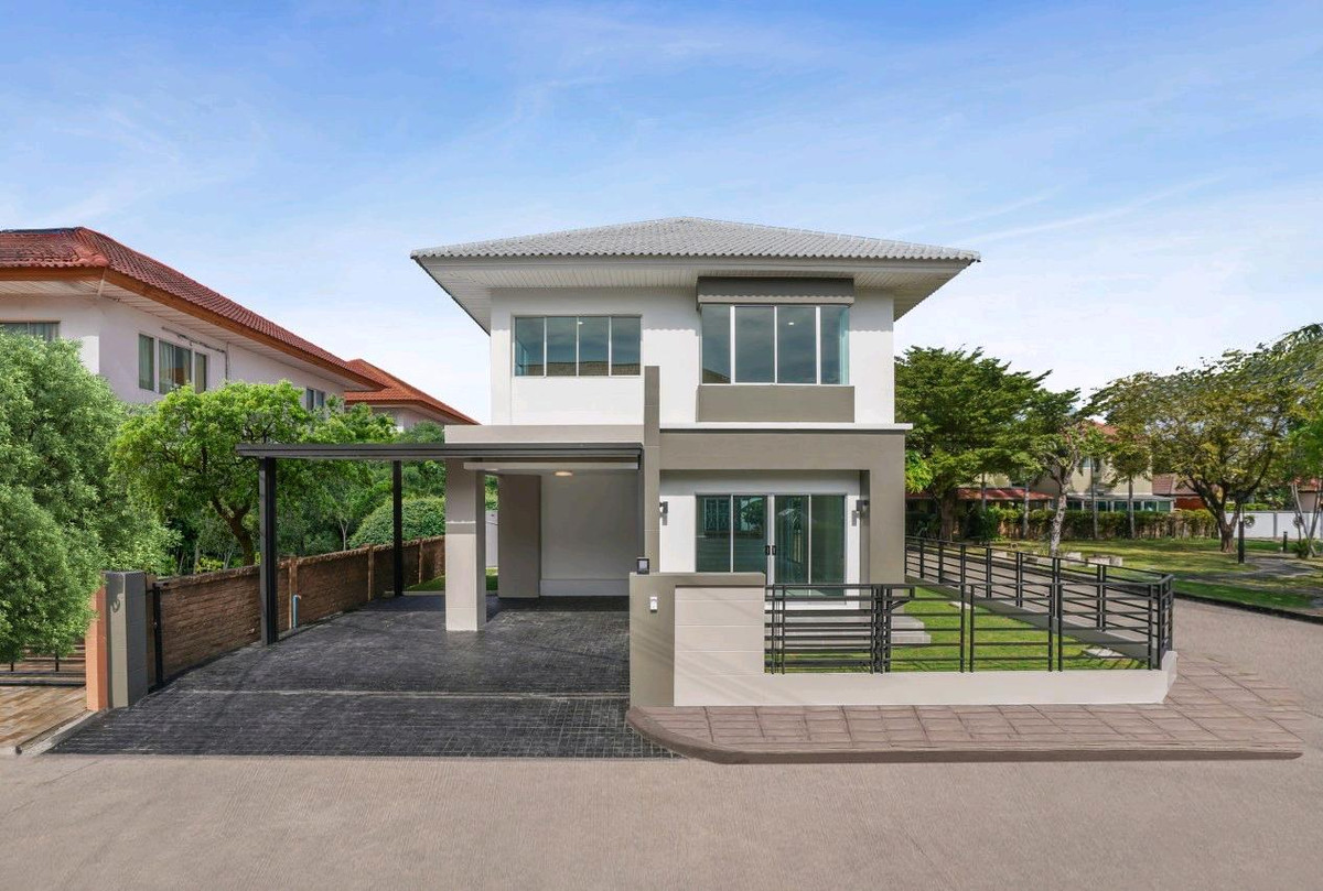 For SaleHouseRama5, Ratchapruek, Bangkruai : 💥Kritsada Lagoon Pinklao - Rama 5 Project 💥⚡Back corner⚡