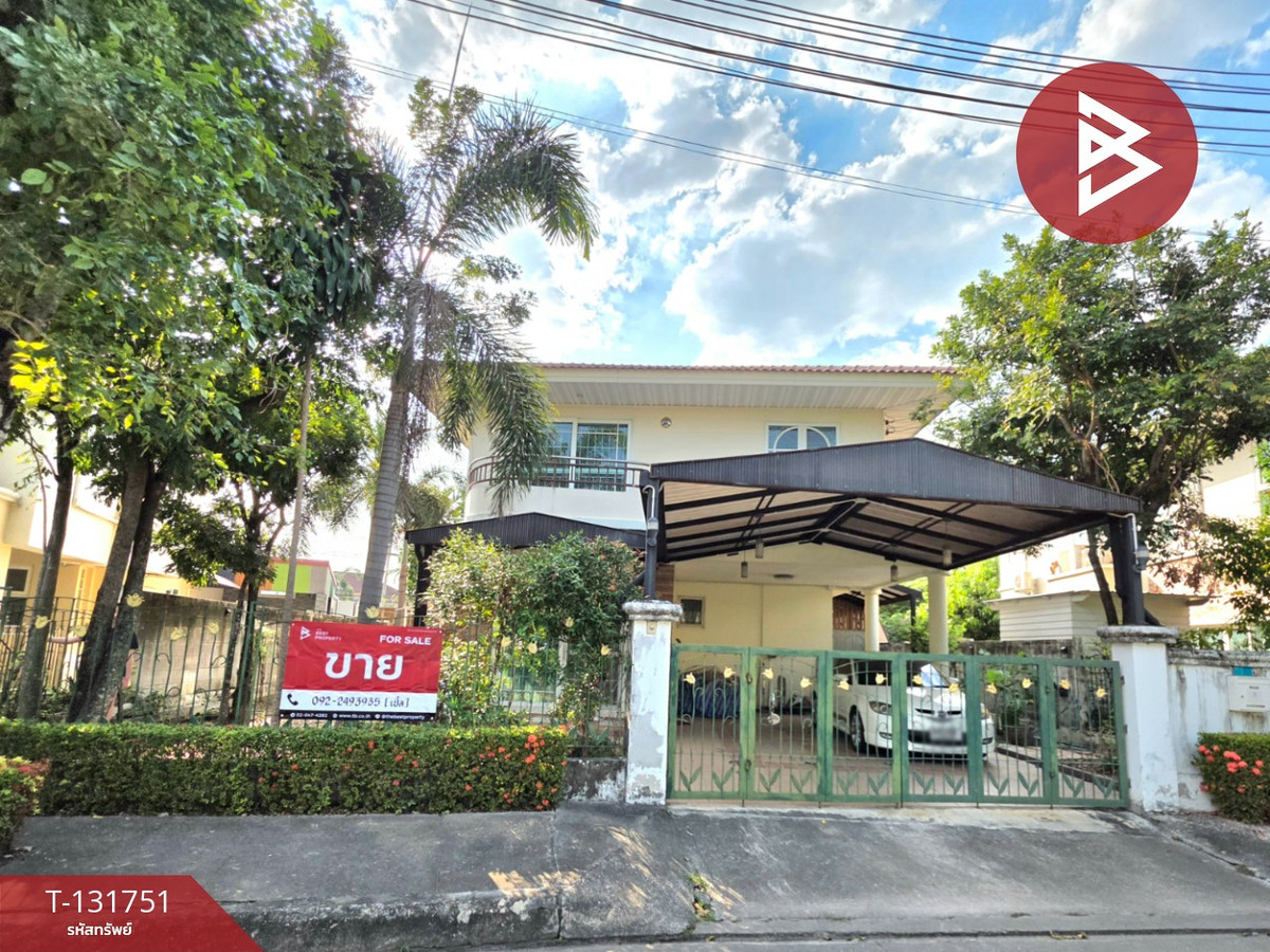 For SaleHousePattaya, Bangsaen, Chonburi : Single house for sale Supalai Parkville Village, Sriracha, Chonburi