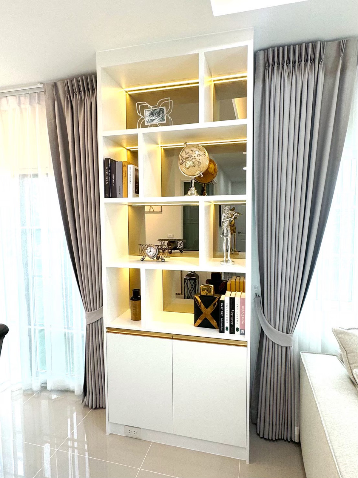 For RentHouseSamut Prakan,Samrong : K-6721 For rent! Semi-detached house Golden Neo Sukhumvit Lasalle, ready to move in, near BTS and international school.