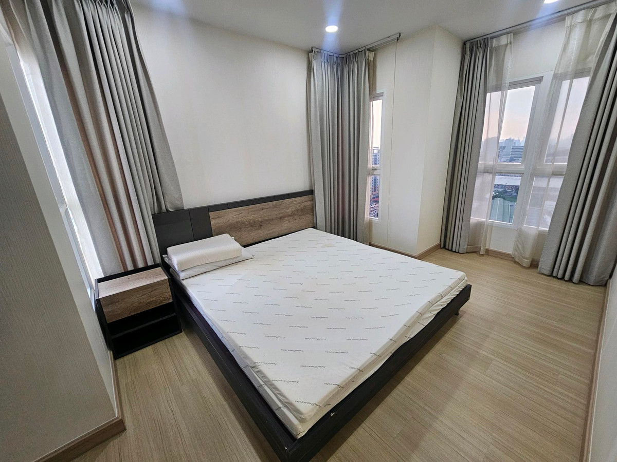 For RentCondoRamkhamhaeng, Hua Mak : Beautiful room, beautiful view, for rent, 2 bedrooms, 2 bathrooms, Supalai Veranda Ramkhamhaeng.