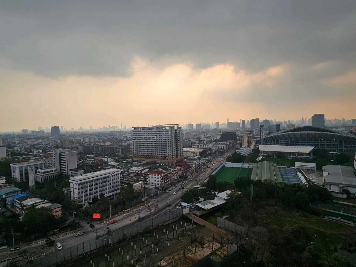 For RentCondoRamkhamhaeng, Hua Mak : Beautiful room, beautiful view, for rent, 2 bedrooms, 2 bathrooms, Supalai Veranda Ramkhamhaeng.