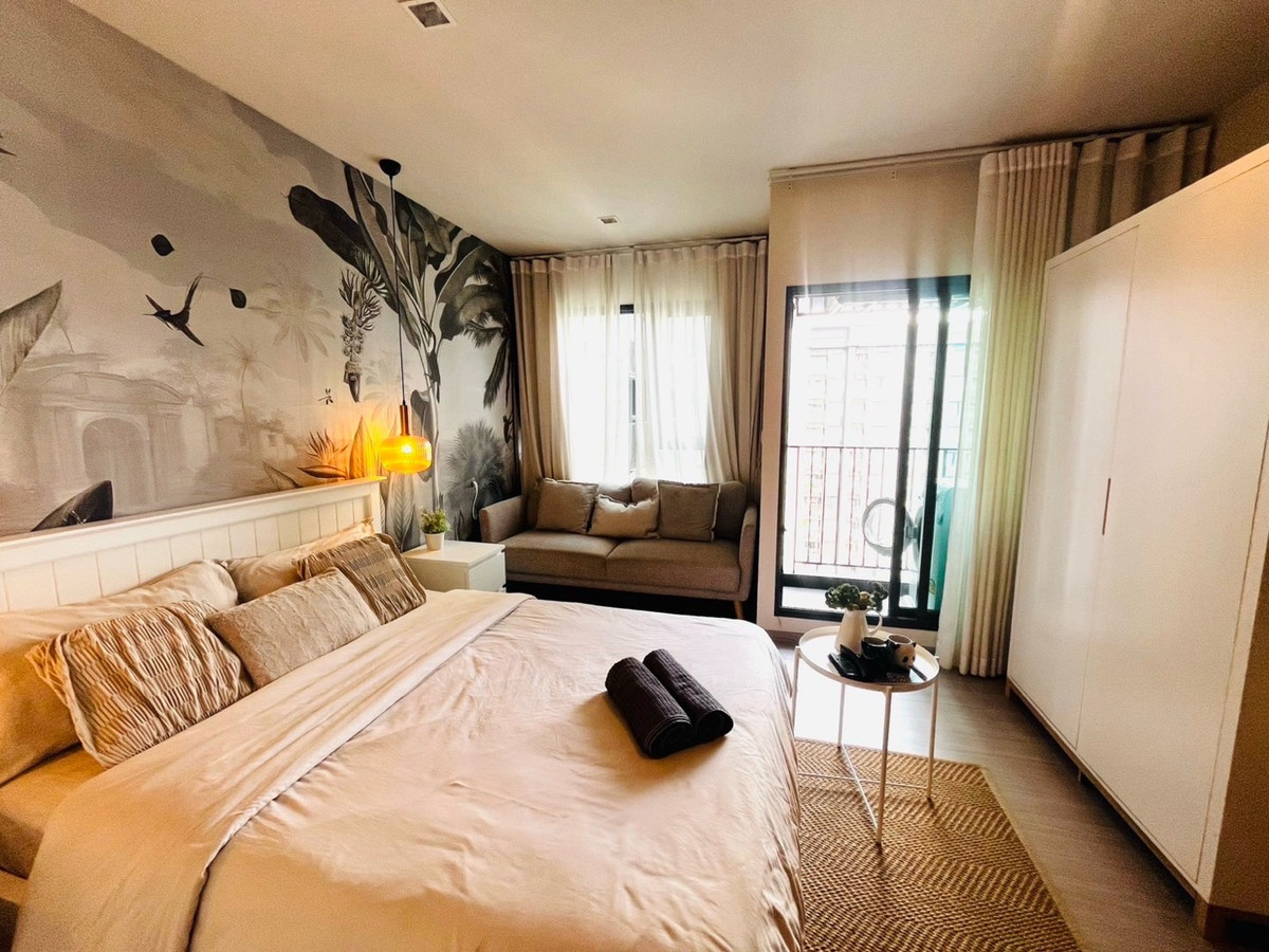 ให้เช่าคอนโดพระราม 9 เพชรบุรีตัดใหม่ RCA : Life rama9 new studio cozy room 