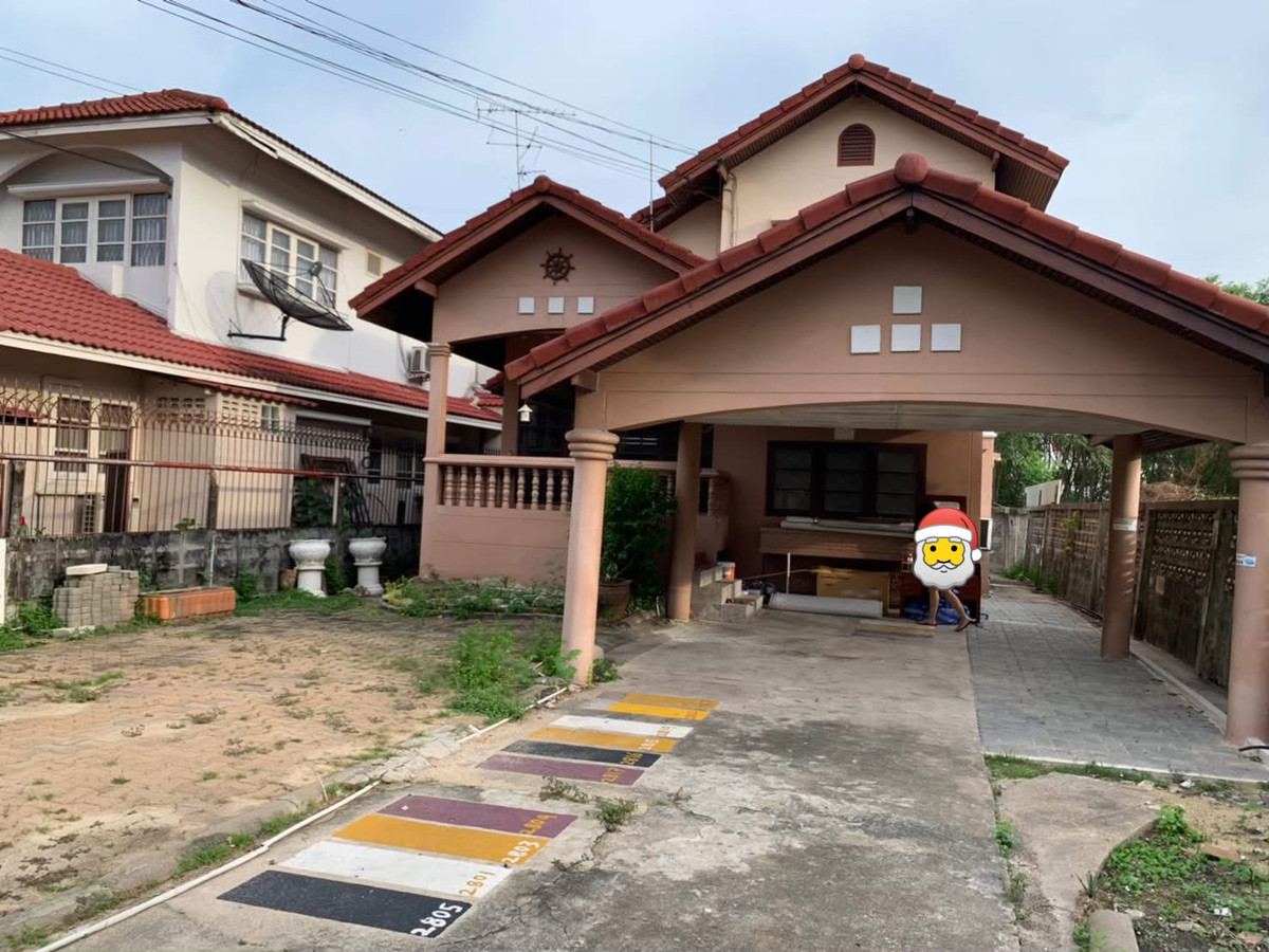 For RentHouseNawamin, Ramindra : 🏠 Large detached house for rent, near the BTS, ready to move in, Ramintra 77, Intersection 2, 4 bedrooms, 2 bathrooms, Pink Line, Ramintra Station Km. 9 💰 Rent only 25,000 baht / month.