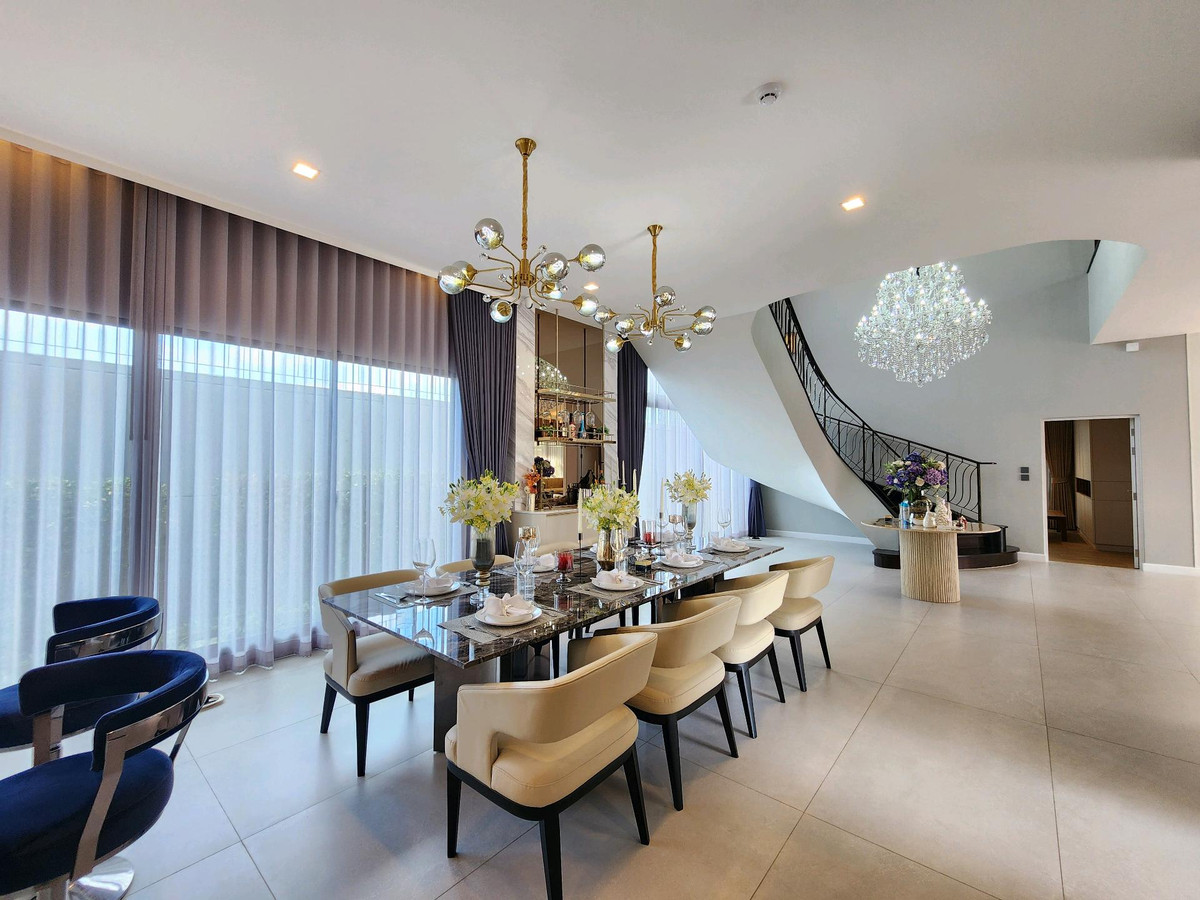 บ้านลาดกระบัง สุวรรณภูมิ : ขาย / เช่า แกรนด์ บางกอก บูเลอวาร์ด กรุงเทพกรีฑา ❤️วิวสวน ❤️ขนาดบ้านใหญ่สุด