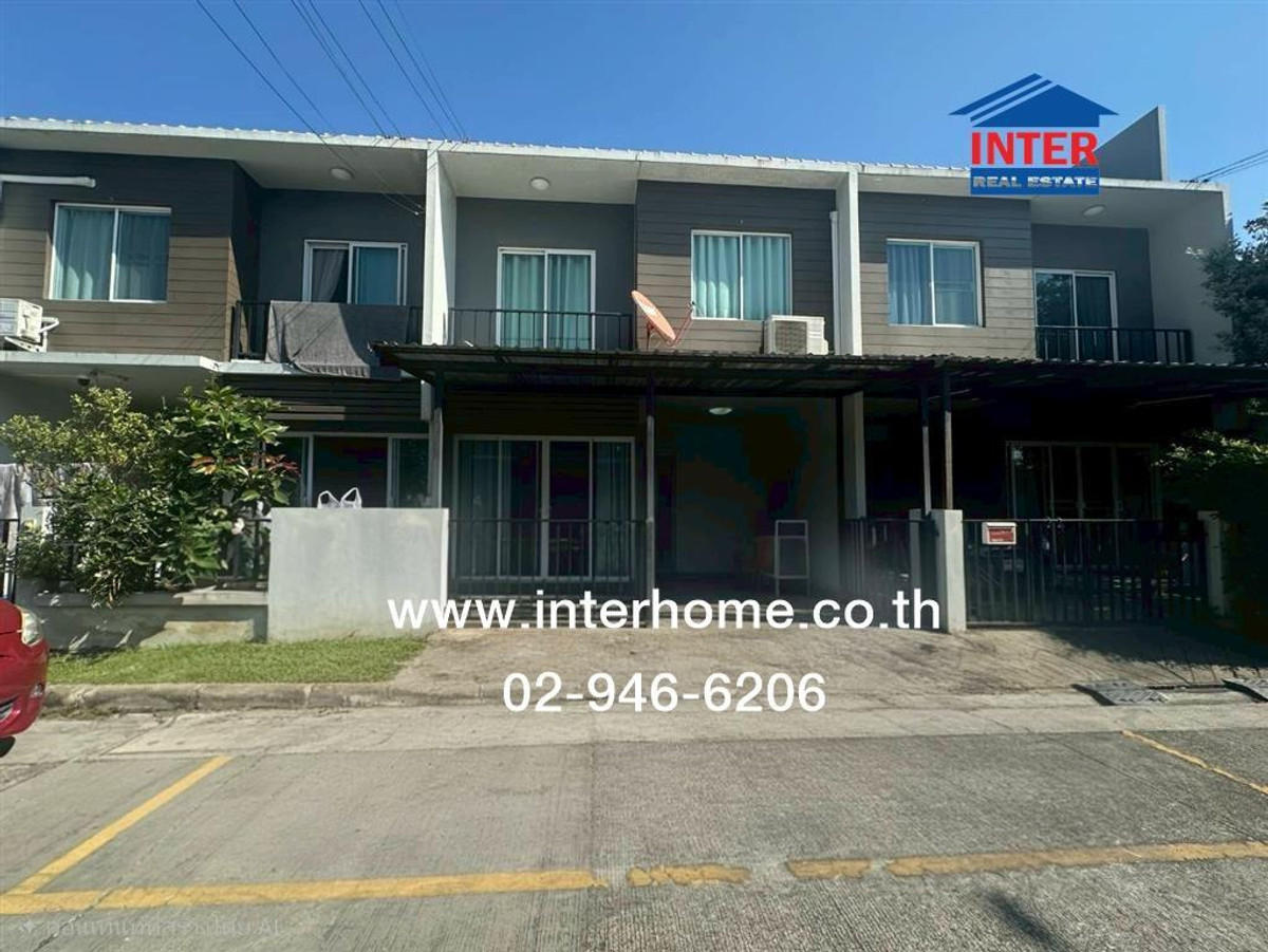 For SaleTownhomeBangna, Bearing, Lasalle : Townhouse, 2 floors, 17.5 sq m, The Colors Bangna Village, Km.10, Soi Mahachai, Bangna-Trad Road, Km.10, King Kaew-Bang Phli Road, Bang Phli, Samut Prakan.