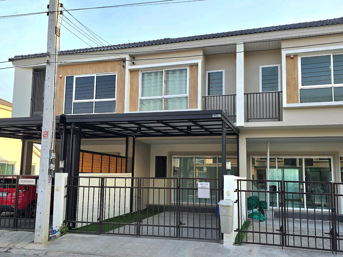 For SaleTownhomePathum Thani,Rangsit, Thammasat : 🏡 New house, decorated, ready to move in, Supalai Primo Rangsit, Khlong 2, with kitchen, no need to add more.