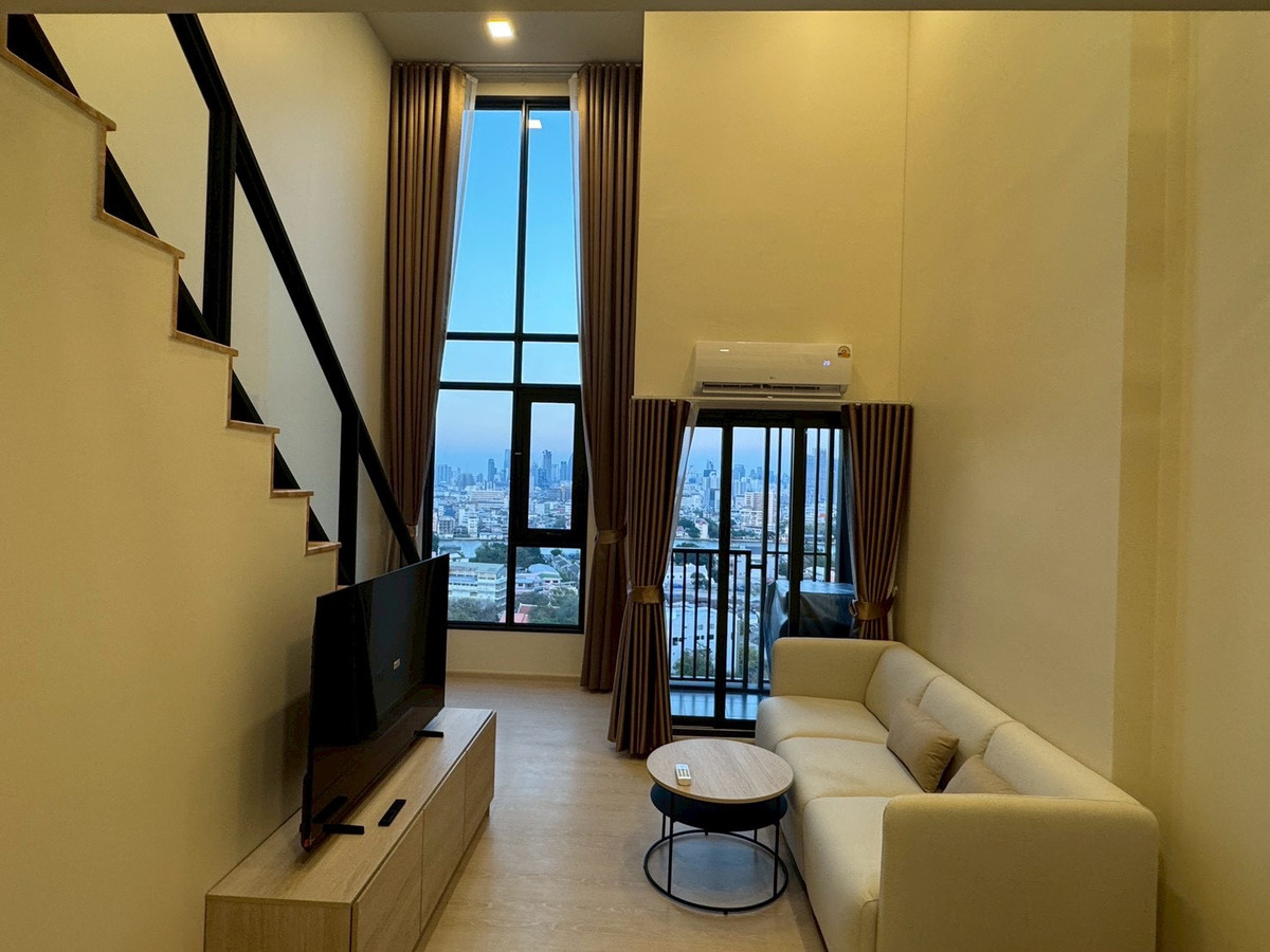 ให้เช่าคอนโดวงเวียนใหญ่ เจริญนคร : (for rent) FLO By Sansiri ห้อง Loft ใกล้ BTS สถานีคลองสาน