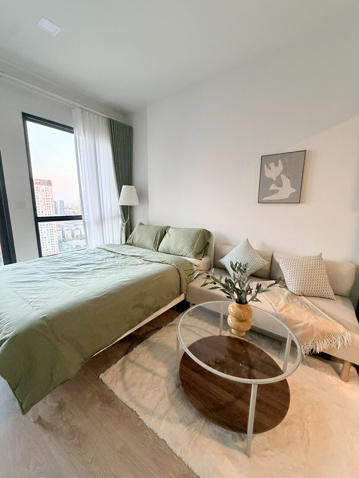 For RentCondoRama9, Petchburi, RCA : 🔥🔥 For rent The Tree Phatthanakan – Ekkamai 🔥🔥 ✨ New room, first hand, high floor, beautiful view, ready to move in.