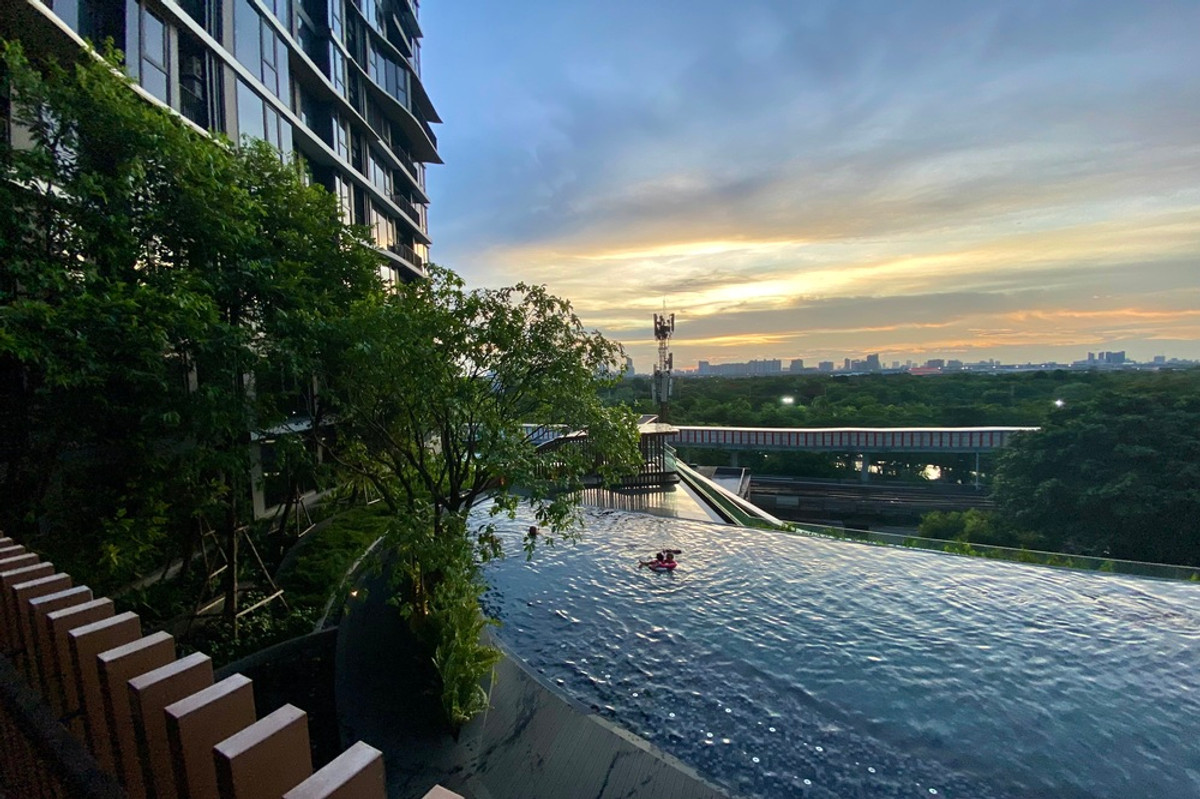 For SaleCondoSapankwai,Jatujak : 🔥 Sale with tenant !! garden view / pool view, rare item !! 🔥 Code C20230208482..........The Line Jatujak - Mochit, 3 bedroom, 2 bathroom, furnished, Special Deal!!📣📣