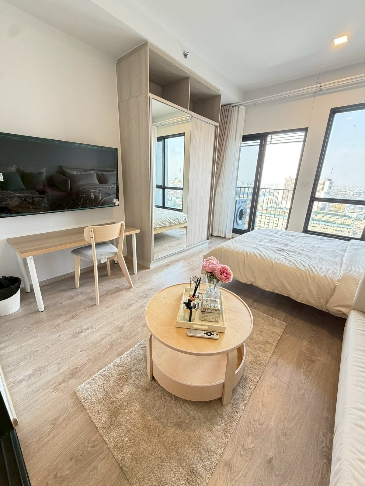 For RentCondoRama9, Petchburi, RCA : 🔥🔥 For rent The Tree Phatthanakan – Ekkamai 🔥🔥 ✨ New room, first hand, high floor, beautiful view, ready to move in 🏢 1 bedroom | 1 bathroom 🏬 26th floor | Size 25 sq m. | North