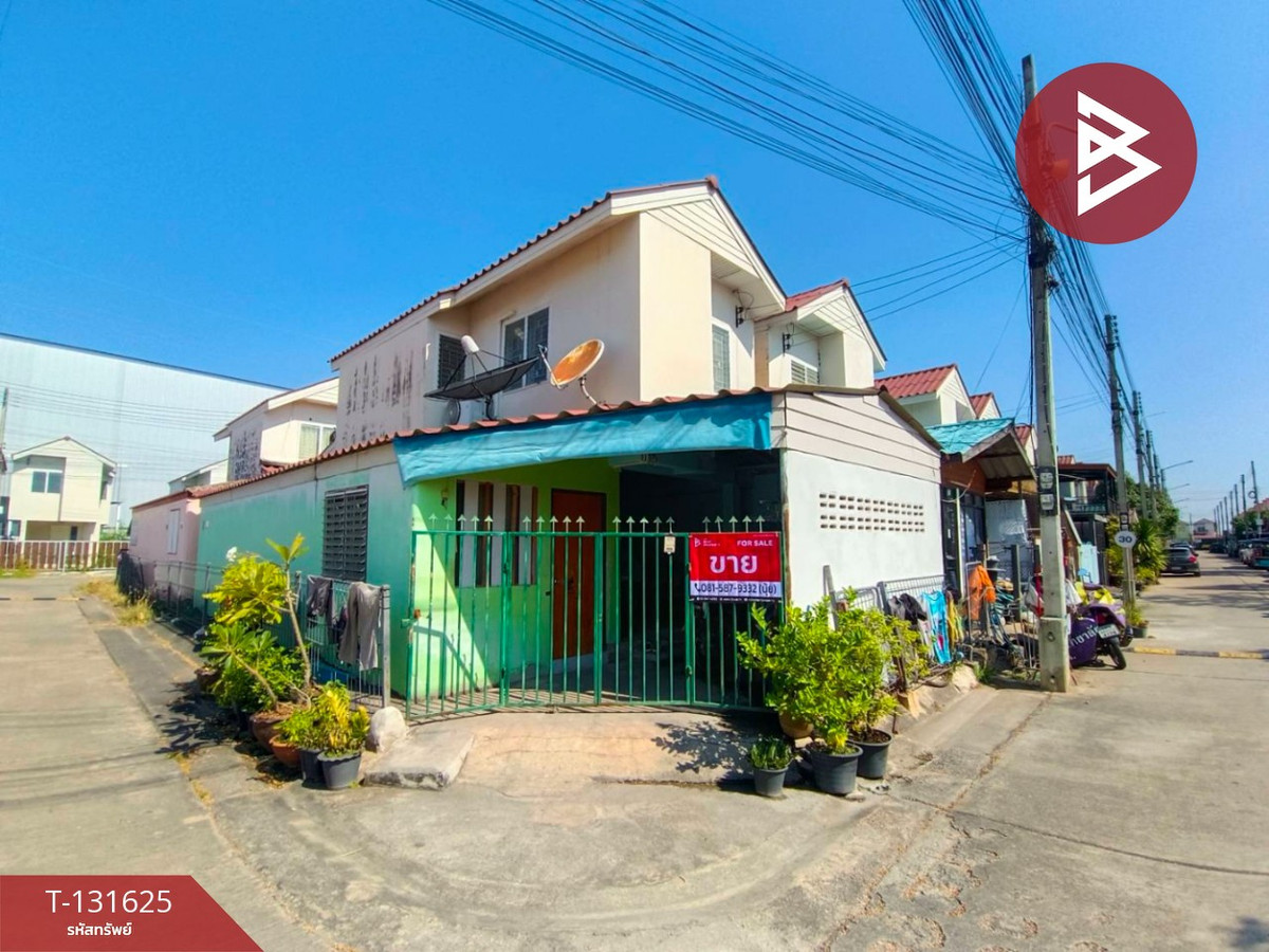 For SaleHouseSamut Songkhram : Single house for sale Eua-Athorn Village, Lat Yai, Samut Songkhram