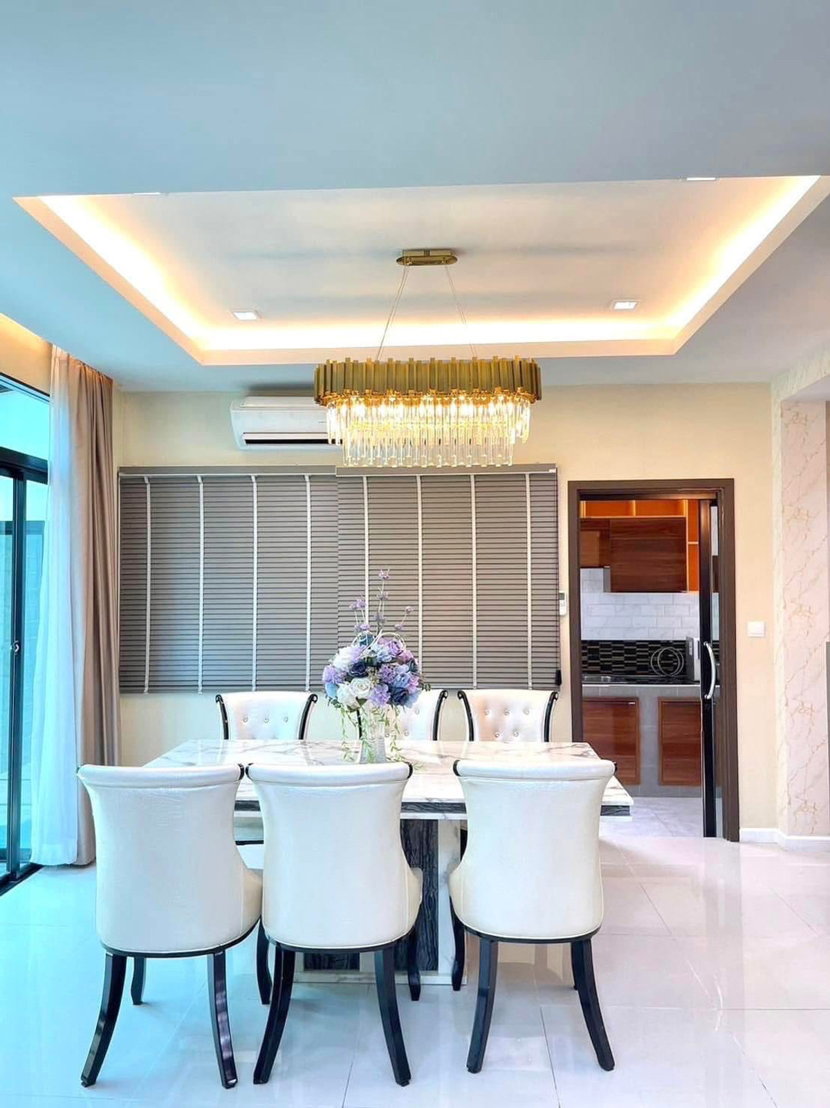 ให้เช่าบ้านปทุมธานี รังสิต ธรรมศาสตร์ : บ้านเดี่ยว 4ห้องนอน ห้องน้ำในตัวทั้งหมด ติดฟิวเจอร์ รังสิต เฟอร์นิเจอร์ครบ 10นาที ถึงสนามบิน