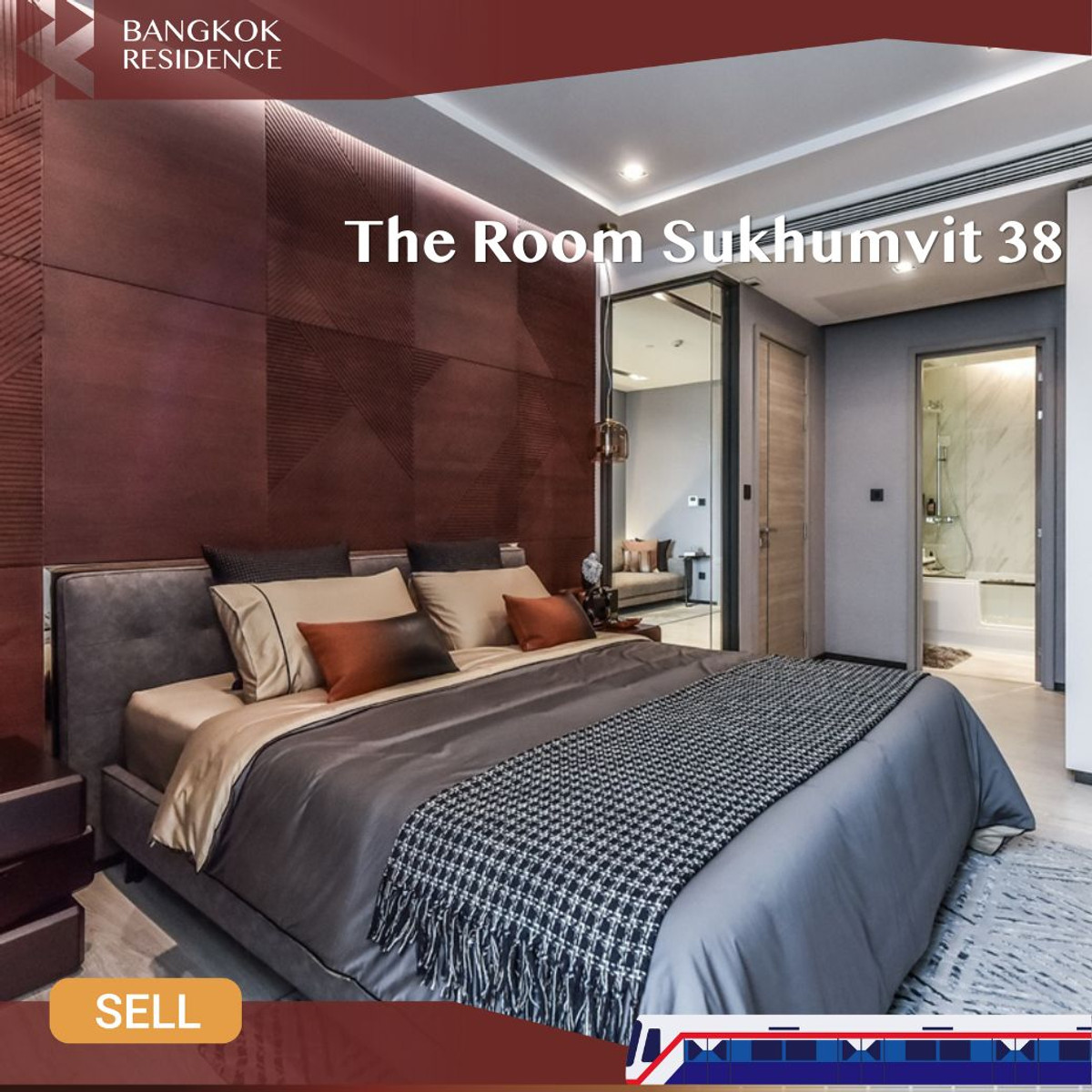 ขายคอนโดสุขุมวิท อโศก ทองหล่อ : 🛋️ 1 ห้องนอน พื้นที่กว้าง อยู่สบาย  The Room Sukhumvit 38 ใกล้ Bts ทองหล่อ
