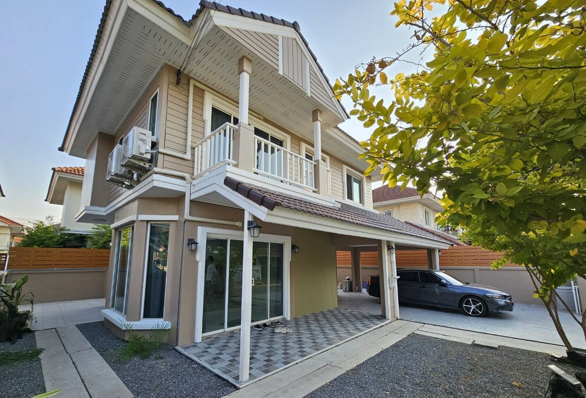 For RentTownhomeNonthaburi, Bang Yai, Bangbuathong : *Allow pets*📍 2-story townhome for rent (corner house) near Bang Bua Thong Market. Near Wat Leng Nei Yi 2, Sena Viva Project, Rattanathibet - Bang Bua Thong