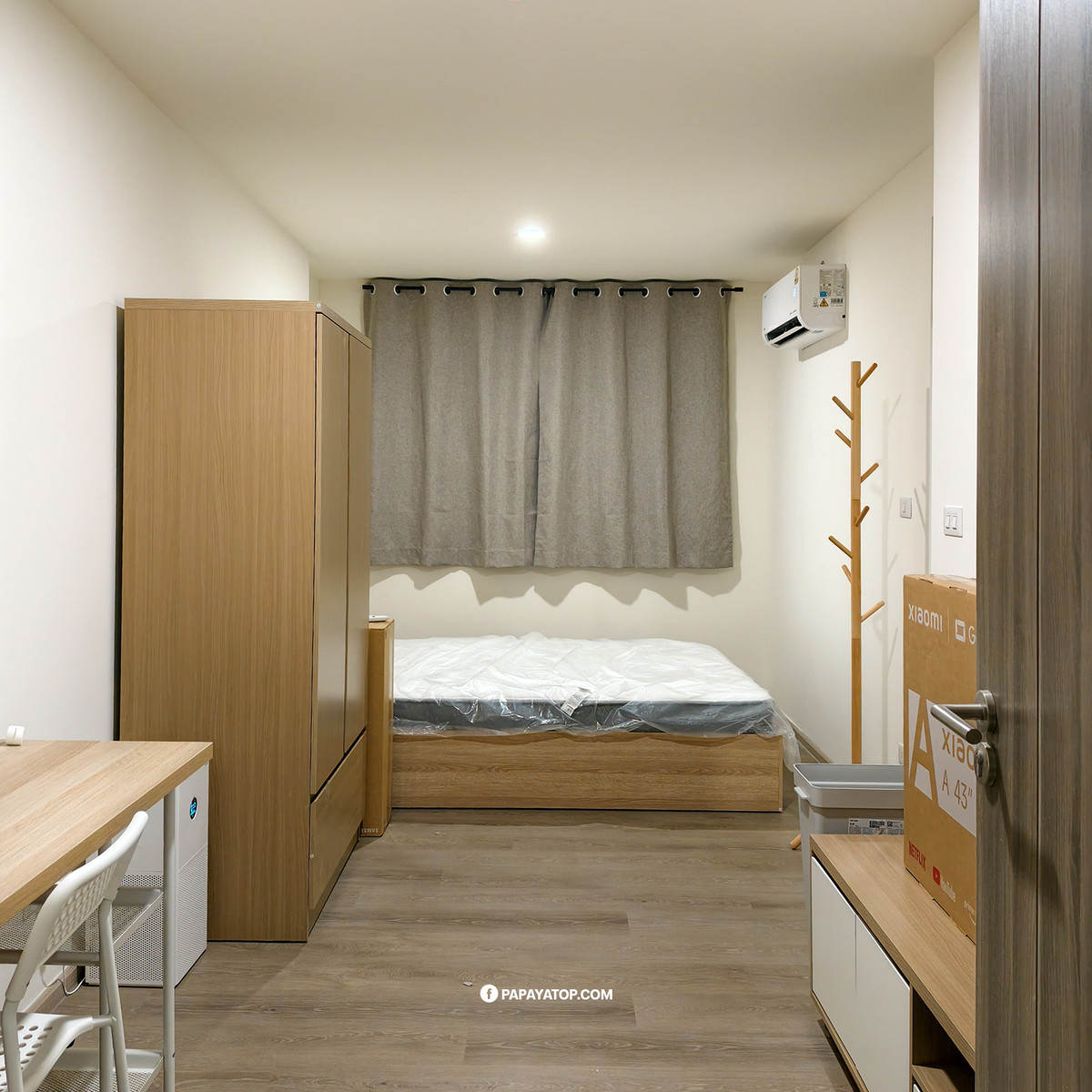 ให้เช่าคอนโดสมุทรปราการ สำโรง : พร้อมอยู่เลย ! The Origin Sukhumvit-Praksa ชั้น 15 ทิศตะวันออก วิวโล่ง เฟอร์ฯ ครบ 