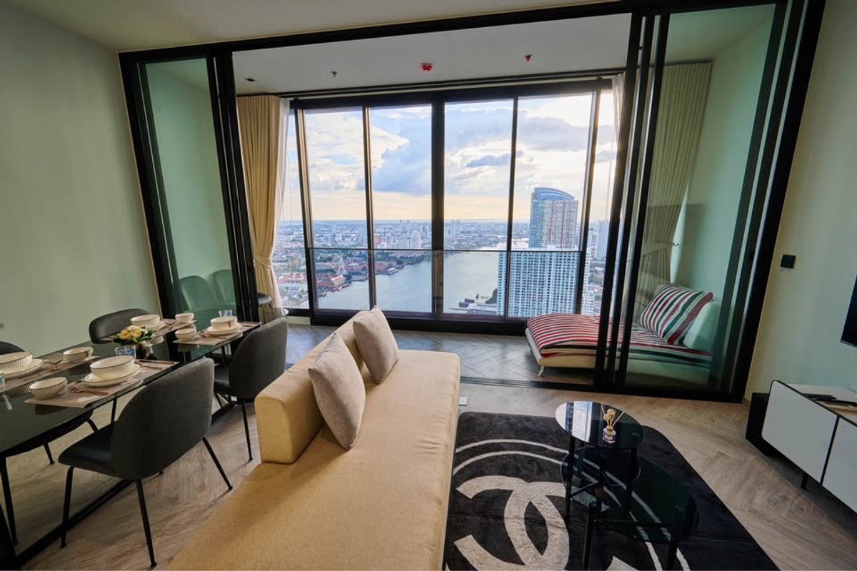 For SaleCondoWongwianyai, Charoennakor : Chapter Charoennakhon - Riverside / 2 Bedrooms (SALE WITH TENENT), Chapter Charoennakhon - Riverside / 2 bedrooms (sale and rent) PT029