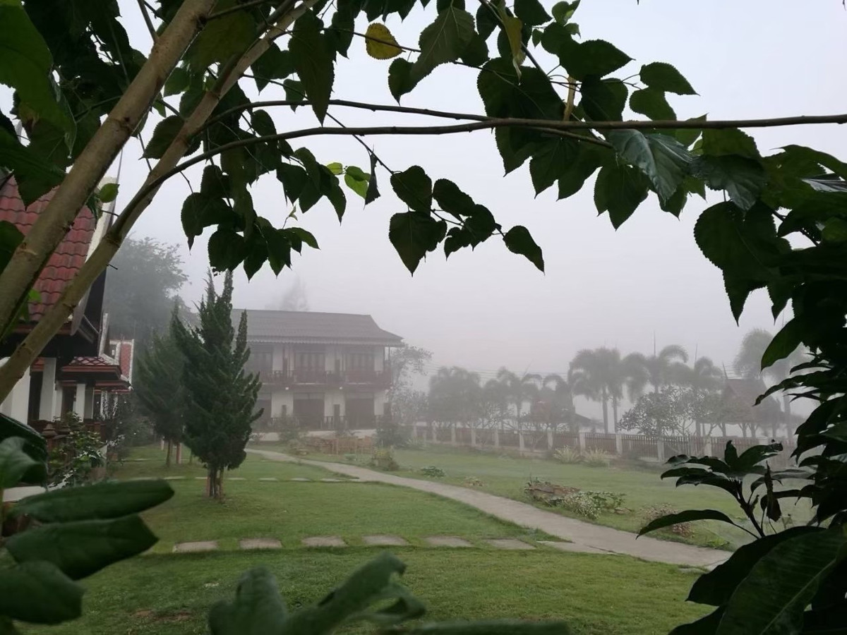 For SaleHotel&Apartment BusinessLoei : 🏨 For sale Khong Wilai Resort Hotel | Chiang Khan, Loei Province I Resort, over 10 rai 🌊 next to the Mekong River, full view of the water curve.